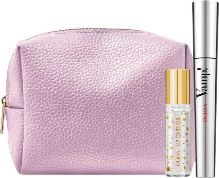 Pupa Milano Pupa Kit Vamp Set mit Extra Volume Mascara In Black 9 Ml und Nourishing Lip Oil 9.5 Ml (Make up set)