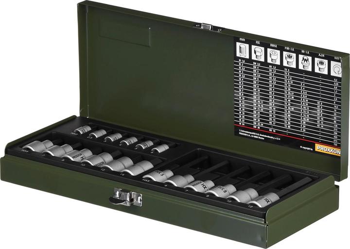 Produktbild Proxxon Steckschlüsselsatz (10  mm, 7 mm, 6 mm, 2.5/8", 12 mm)