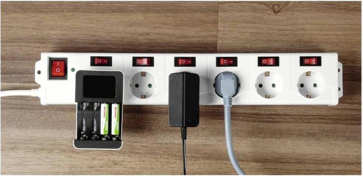 Actual product image Hama 00223159 Intelligent power strip 6 AC outlets 1.4 m 3680 W (6 x, CEE 7/3, 1.40 m)