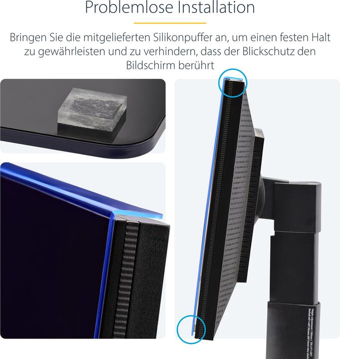 Image du produit StarTech COM 60,96cm 24 pouces 16:10 Moniteur d'ordinateur Filtre anti-regard Filtre suspendu/filtre (21.26", 16 : 10)