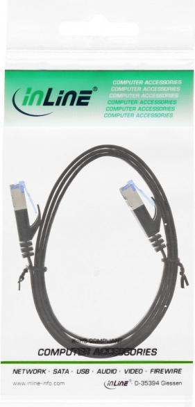 Produktbild InLine Patchkabel flach (U/FTP, CAT6a, 1 m)