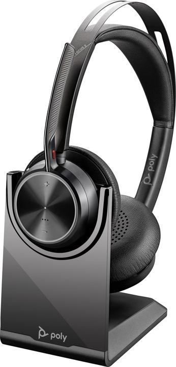 Image du produit HP POLY Voyager Focus 2 USB-C-C Headset +USB-C/A Adapter +Charging Stand