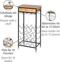 Actual product image Wenko wine rack (48 x 30 x 95 cm, 16 Fl.)