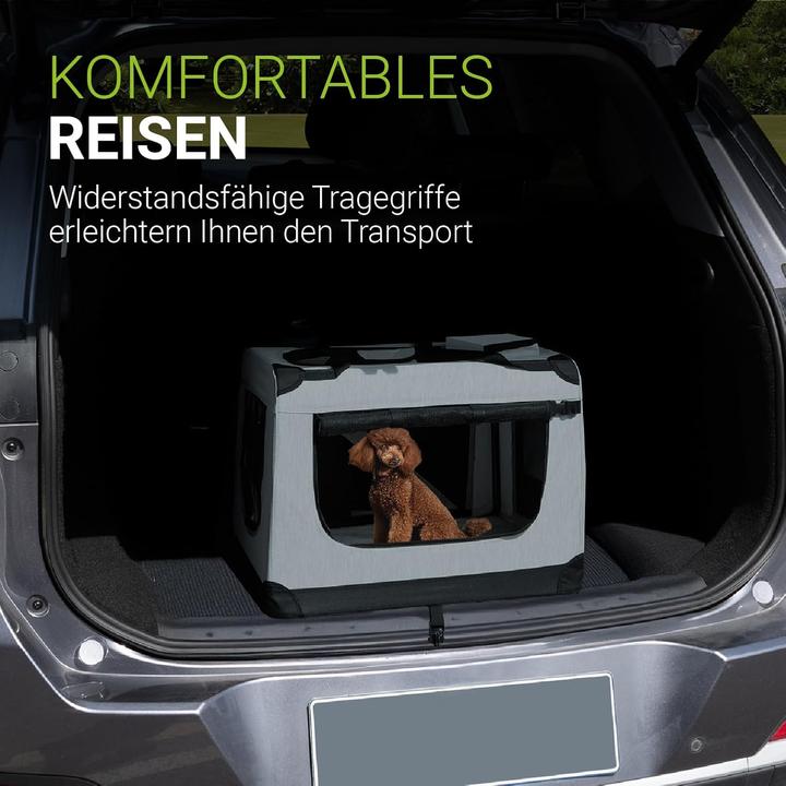 Image du produit Hauptner Caisse de transport pour chiens (pliable) (Chien, Respirant, Fermeture de sécurité, Lavable)