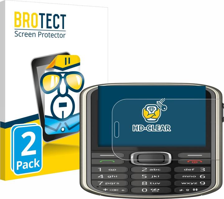Produktbild BROTECT Schutzfolie Displayschutz Klar (2 Stück, Nokia 3720 Classic)