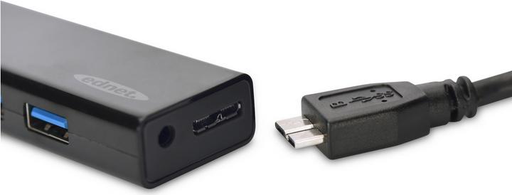 Immagine prodotto ednet Hub USB 3.0, 4 porte, incluso alimentatore (USB-A, 4 Porti)