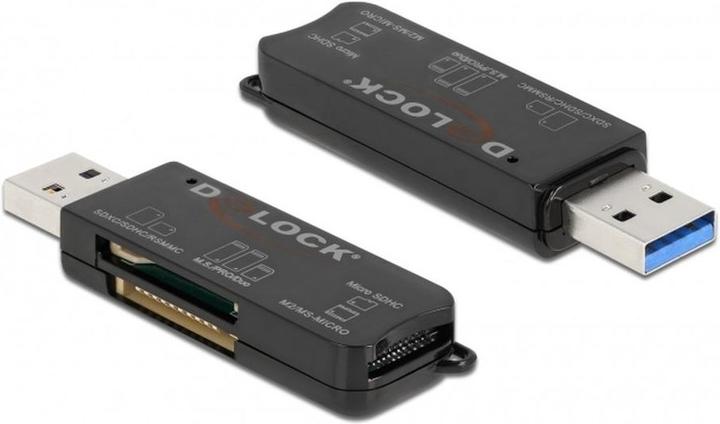 Immagine prodotto Delock Lettore di schede USB SuperSpeed per schede di memoria SD / Micro SD / MS (USB-C 3.2 Gen 1)