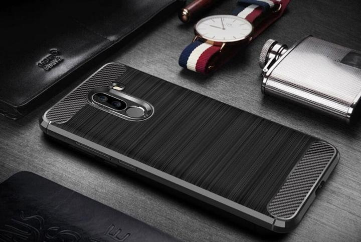 Produktbild Screenguard Xiaomi POCOPHONE F1 Hülle Carbon Brushed Soft TPU (Xiaomi Pocophone F1)