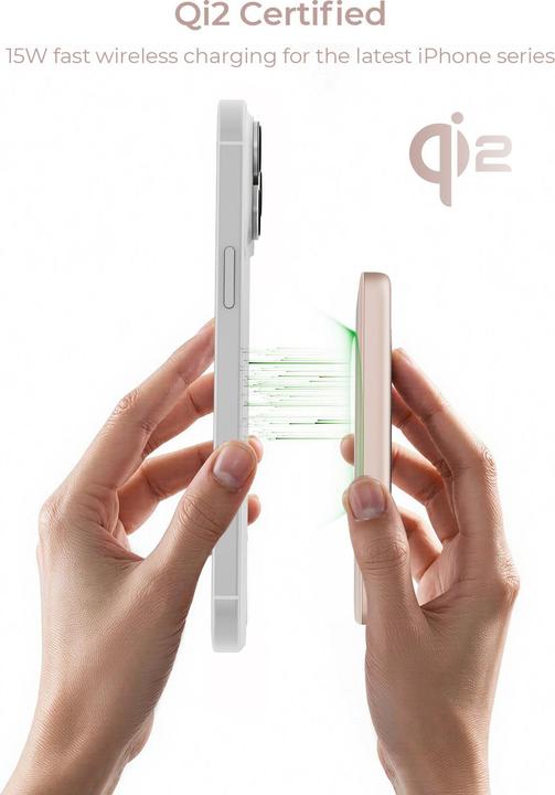 Actual product image Aukey MAG FUSION SLIM - Powerbank (5000 mAh, 18 W, 18 Wh)
