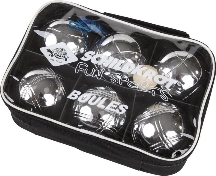 Immagine prodotto Schildkröt Set di bocce / Boccia / Pentanque in acciaio (6 x, 72.50 mm)