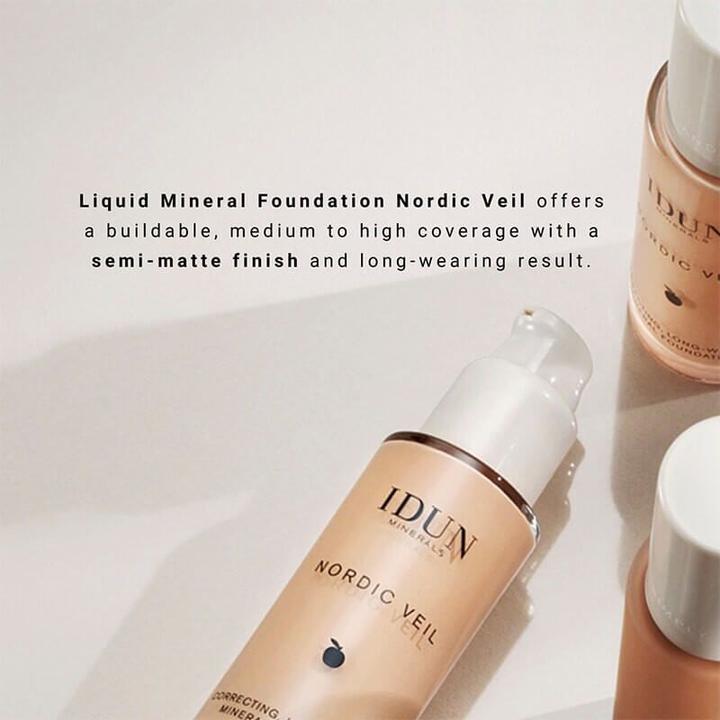 Actual product image IDUN Minerals Liquid foundation Nordic Veil Ylva