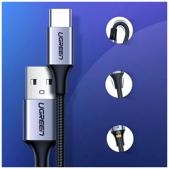 Image du produit Ugreen USB C – USB A (2 m, USB 2.0)
