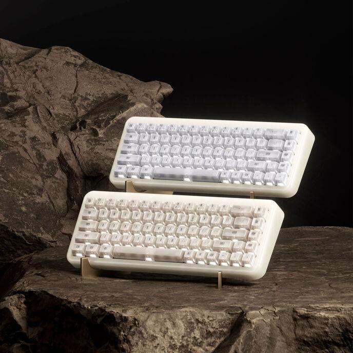 Produktbild Akko YU01 Antique Jade Gaming-Tastatur, RGB - 65%, V3 Piano Pro Switches (ISO) (US, Kabelgebunden, Kabellos)