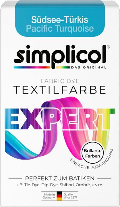 Produktbild MGA Textilfarbe expert, südseetürkis 150 g (Südseetürkis, 150 ml)
