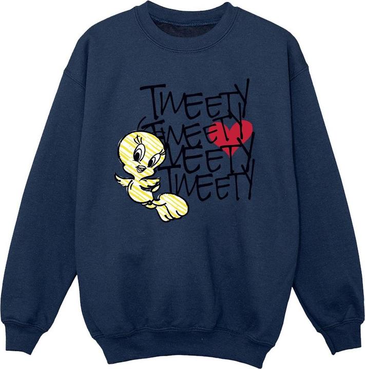Looney Tunes Tweety Love Heart Sweatshirt Mädchen