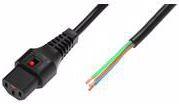 Actual product image MicroConnect IEC LOCK C13 to Free end (1 m)