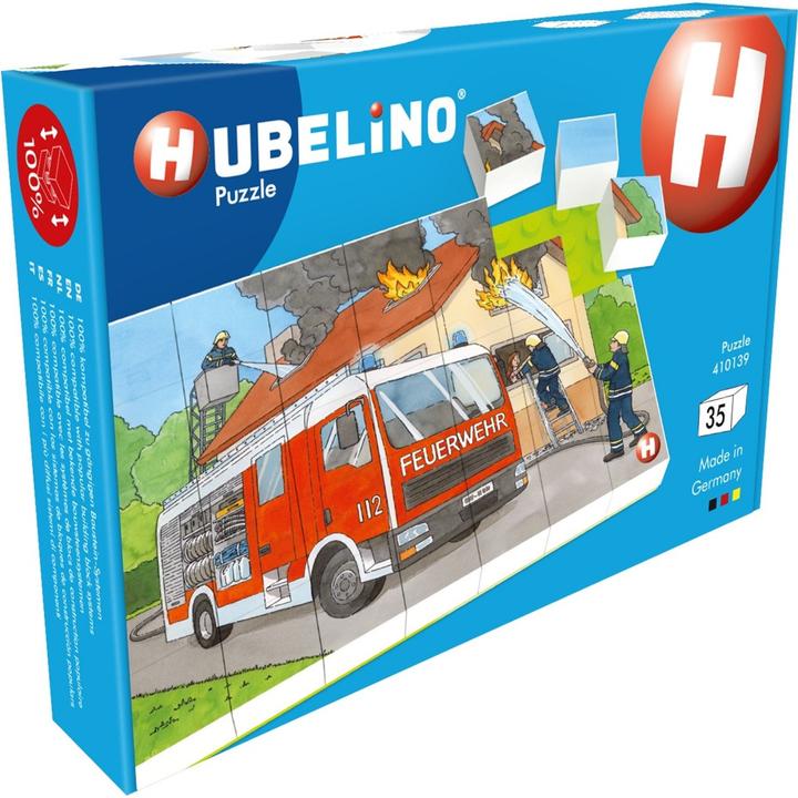 Produktbild Hubelino Puzzle Feuerwehr Einsatz (35-teilig) (35 Teile)