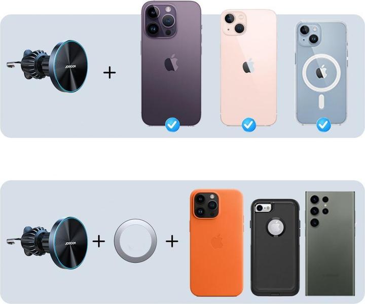 Actual product image Joyroom Magnetic Wireless Car Charger Holder