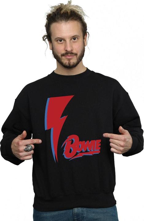 Produktbild David Bowie Red Bolt Sweatshirt (M)