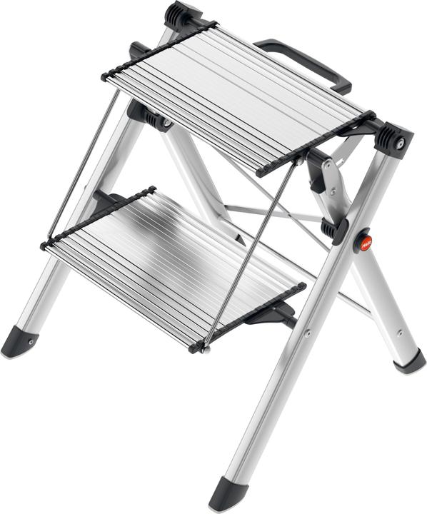Hailo MK80 ComfortLine, comforttrap, 2 treden (Trapladder, 46 cm)