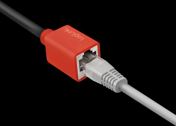 Immagine prodotto LogiLink Adattatore di protezione del dispositivo per connessioni RJ45 (adattatore a strappo) (SFTP, CAT6a, 0.20 m)