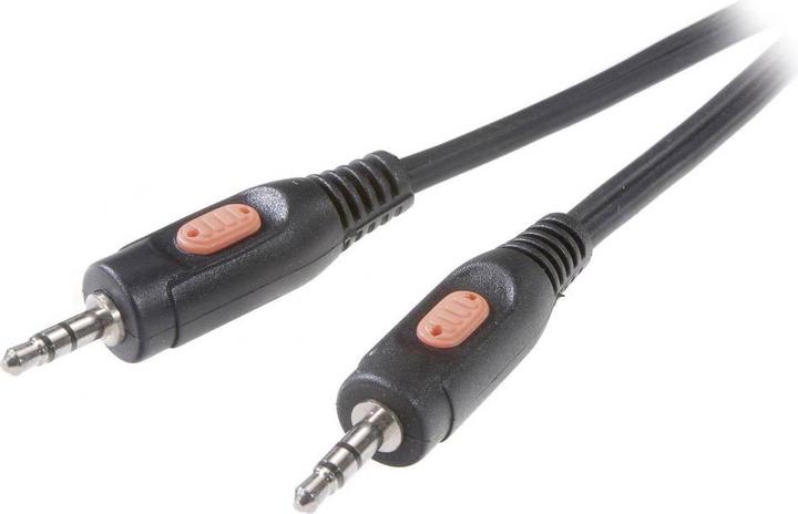 SpeaKa Professional Klinke Anschlusskabel Klinkenstecker 3.5 mm Klinkenstecker 3.5 mm 2.5 m (2.50 m, 2.5mm)
