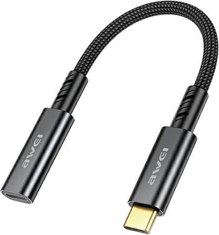 Actual product image Awei Adapter CL-216T Lightning/USB-C czarny/black (USB Type C, USB Type C)