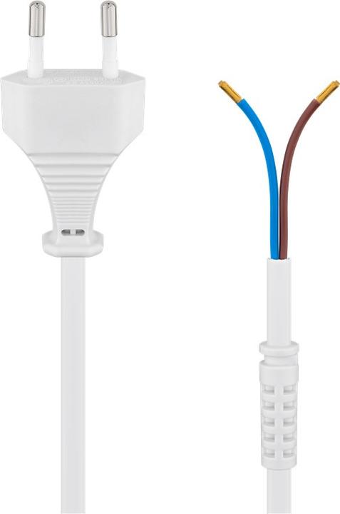 Produktbild Goobay Euro Kabel zum Konfektionieren, 1,5 m, Weiss (1.50 m)