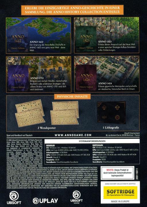 Actual product image Ubisoft ANNO History Collection (PC, DE)