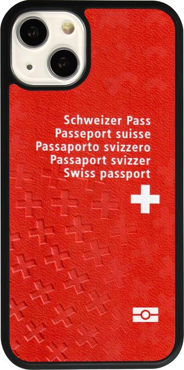 Produktbild PhoneLook Hülle Silikon schwarz Swiss Passport (Apple iPhone 13)