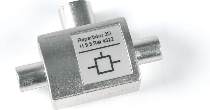 Produktbild Televes TV-Zweigeräteverteiler 1xBuchse/2xStecker VFS2N (Verteiler)