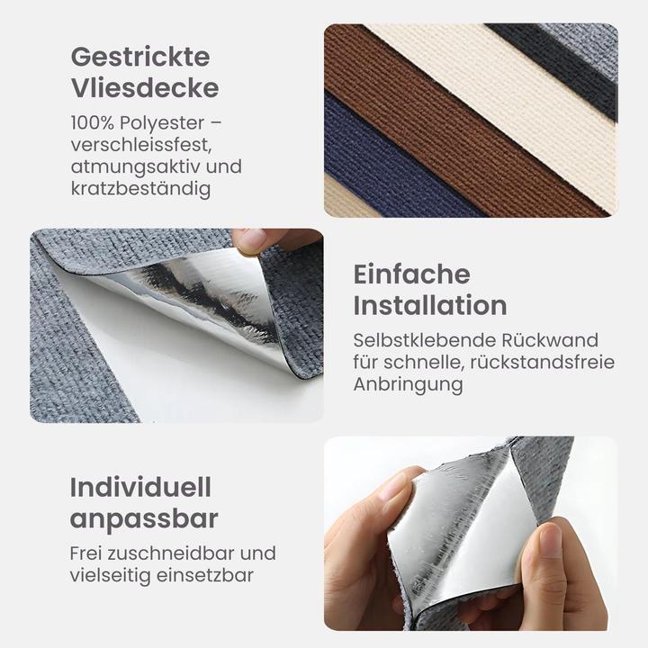 Produktbild Hermex Kratzmatte für Katzen Klettermatte Kratzschutz Kratzbrett Kratzwand (0.40 cm, Hellgrau)