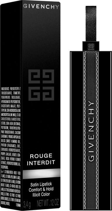Actual product image Givenchy Red Forbidden Satin Lipstick 14 Redlight 3.4g (14 Redlight)