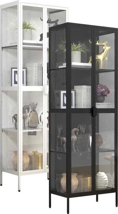 Immagine prodotto VCM Vetrina in acciaio Floka XXL (60 x 35 x 180 cm)