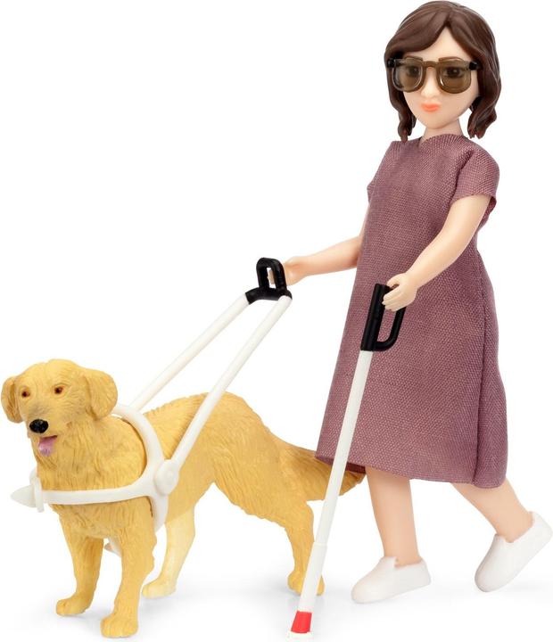 Produktbild Lundby Puppe Blindenstock Hund