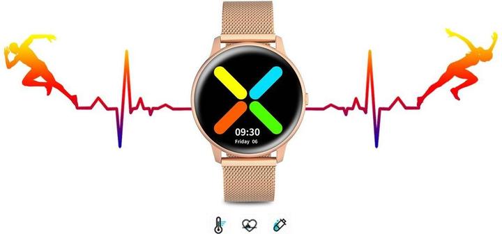 Actual product image Gino Rossi Smartwatch SW015-4 Różowe złoto (SW015-4) (45 mm)