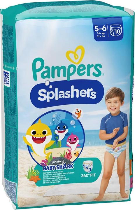 Image du produit Pampers Splashers (Taille 5, Taille 6, Pack, 10 pièce(s))