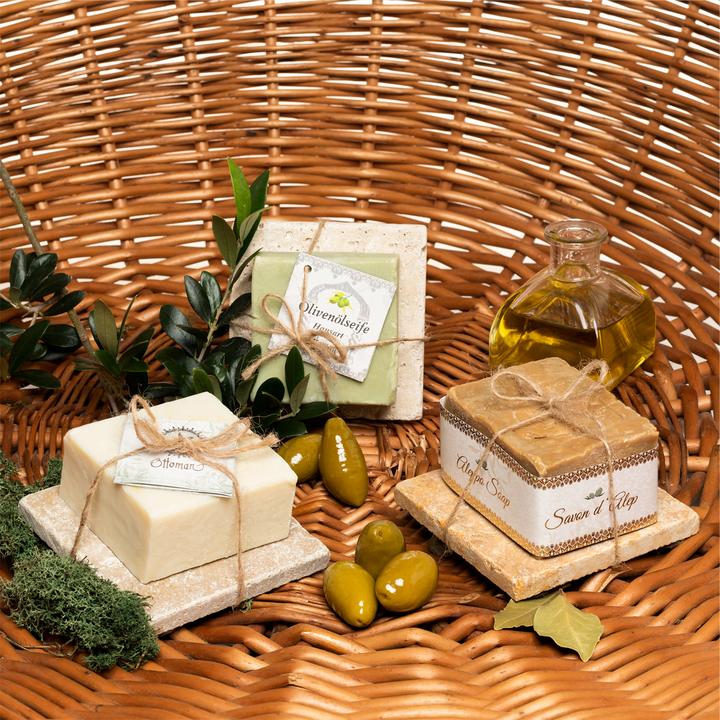 Actual product image Natura Punto Set of 3 soap with olive and laurel oil (Hard soap)