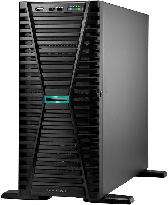 HPE ProLiant ML110 Gen11 Intel Xeon Silver 4510 2.4GHz 12c 1P 32GB-R 4LFF 2x4TB HDD 2x1000W PS EU Se (Intel Xeon Silver 4510, 32 GB, Tower Server)