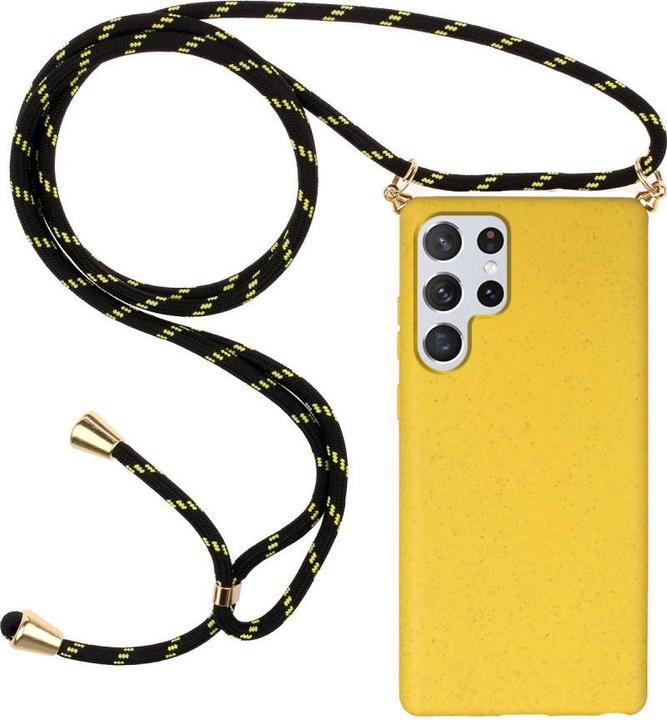 Produktbild Cover-Discount Galaxy S22 Ultra - Hülle mit Umhängeband gelb