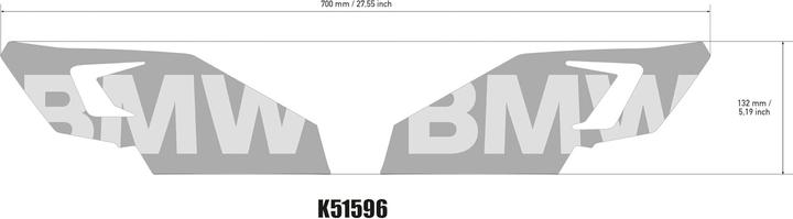 Actual product image Uniracing Dekor-Schutzaufkleber Kit für BMW R1250GS Tank