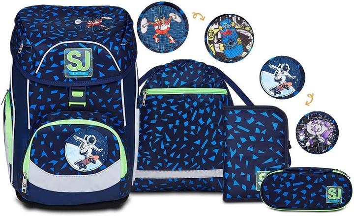 SJ Gang Ergonomisches Schulranzen-Set 4-teilig (22 l)
