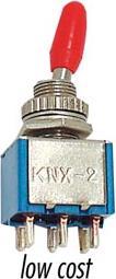 Produktbild Velleman Vertical Toggle Switch Dpdt On-On Low Cost