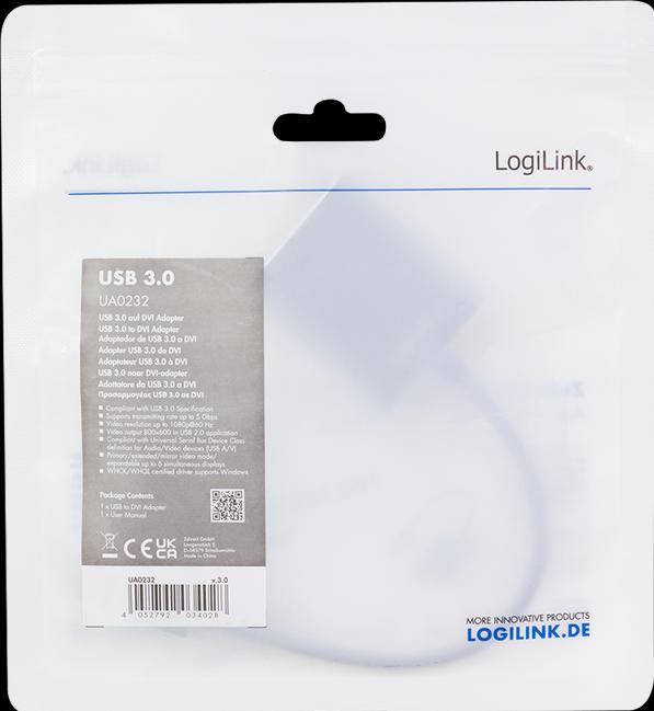 Produktbild LogiLink USB 3.0 zu (DVI, 5.10 cm)