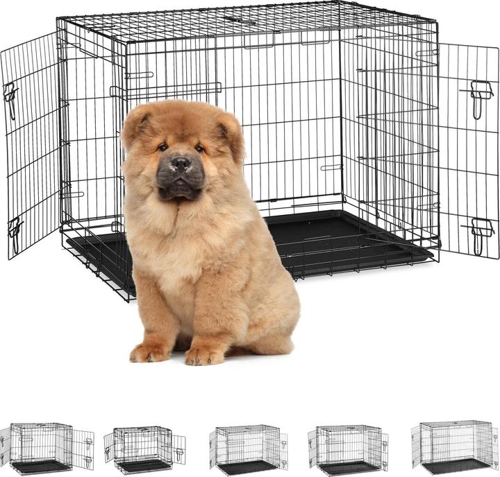 Actual product image Relaxdays Folding Dog Cage Size S-XXXL (Dog, Foldable)
