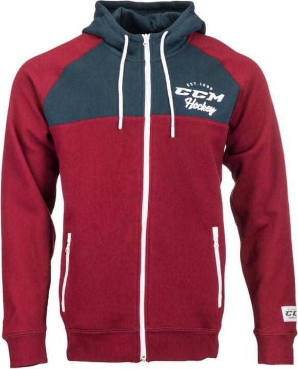 CCM F3856 ACADEMY FULL ZIP HOOD SR (L, Grün) (L)
