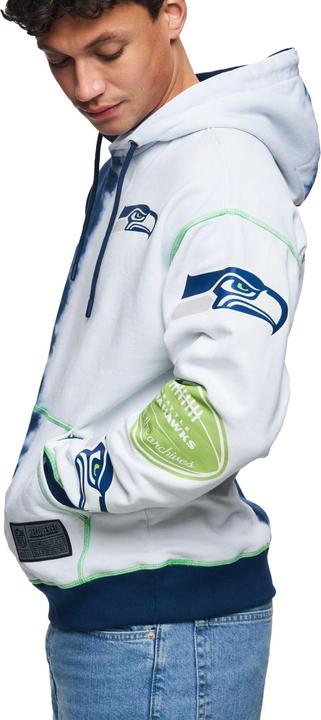 Immagine prodotto Recovered Felpa con cappuccio in pile Re:covered - INK DYE Seattle Seahawks - L (L)
