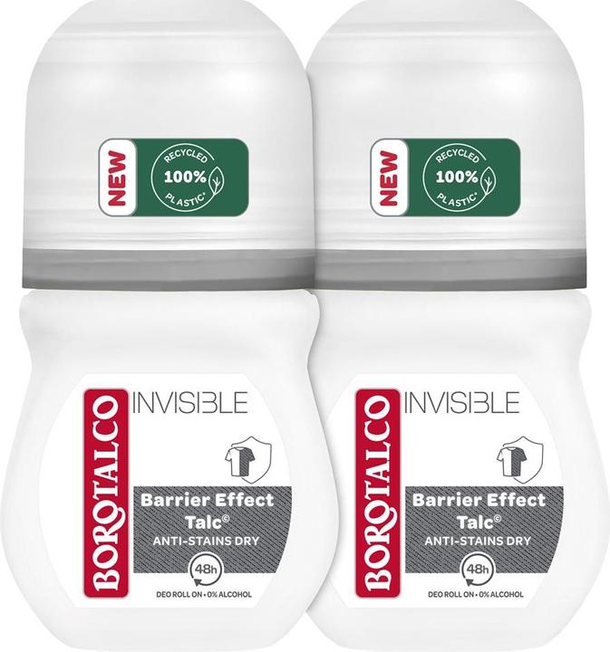 Image du produit Borotalco Déodorant Invisible Roll on (2 x 50ml) (Roll-on, 100 ml)
