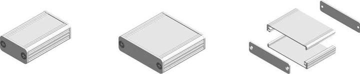 Produktbild Fischer Elektronik AKG 55 16 50 ME 10023361 Profil-Gehäuse 50 x 55 x 16 Alumini (Gehäuse)