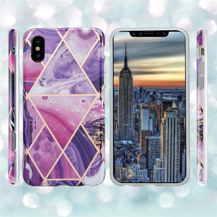 Image du produit Cadorabo Couverture IMD TPU Marbre coloré (Apple iPhone X)